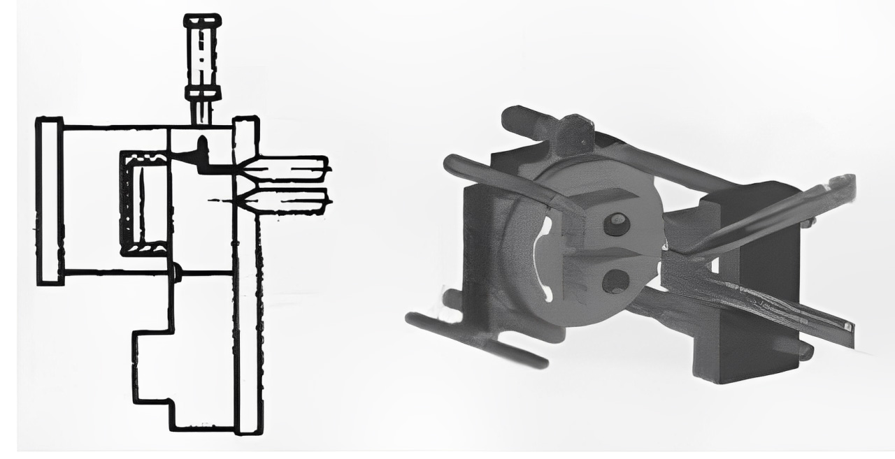 Two-Shot Injection Molding Structure With a Sliding Core