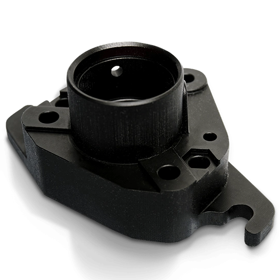 visijet m3 black mjp printed part