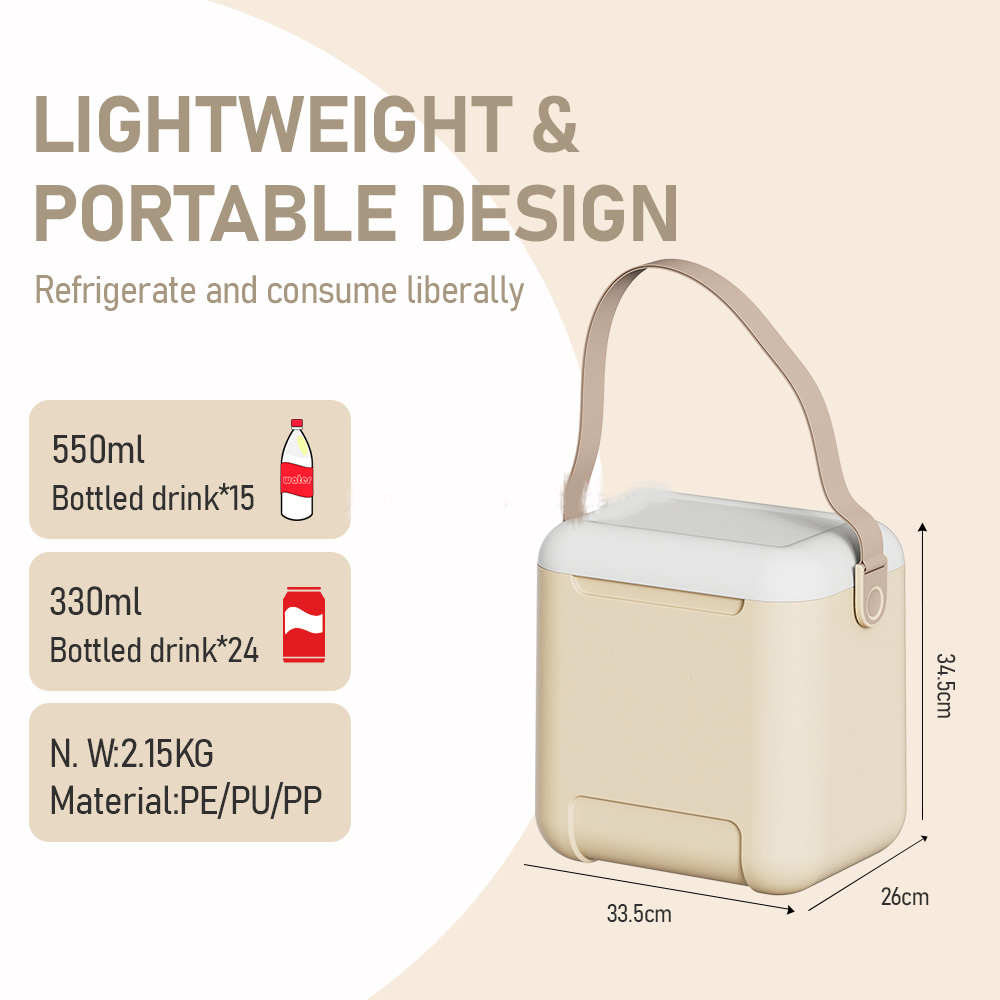 10.57QT Igloo Hard Cooler Custom Fall Resistant Portable Pu Foaming Insulated Box 10L