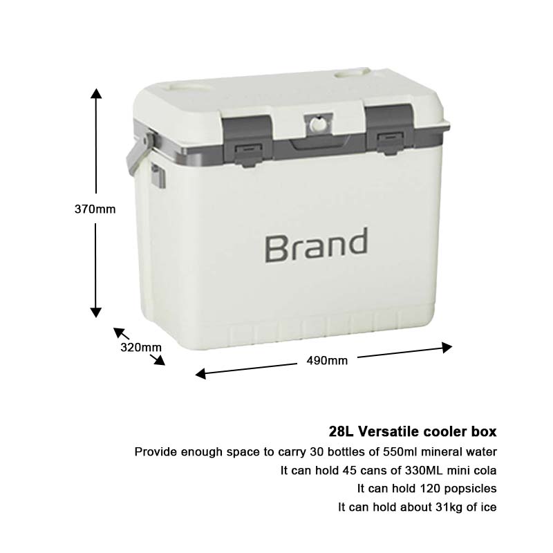 6.3QT15.9QT21.1QT29.6QT Insulated Outdoor Picnic Hard Cooler with Handle 6L15L20L28L