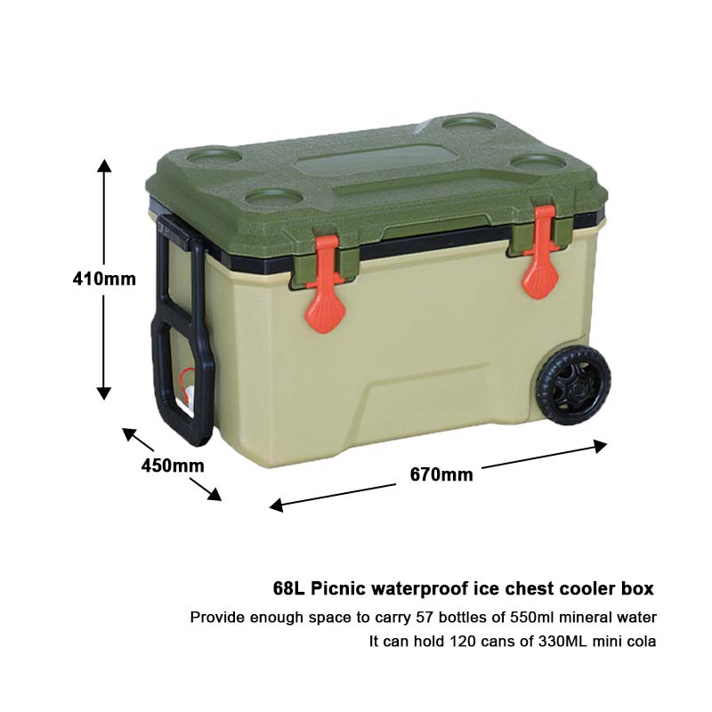 68L New Arrival Fresh-Keeping Popular Speaker Portable Audio Player Music Cooler Box for Travel 71.89QT