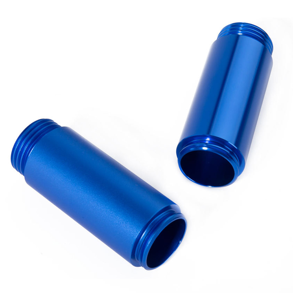 Custom High Quality Aluminum CNC Turning Blue Anodized Parts