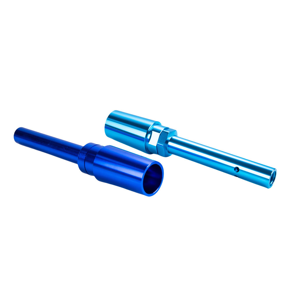 Factory Direct OEM CNC Turning Parts Aluminum Anodized Metal Union Pieces