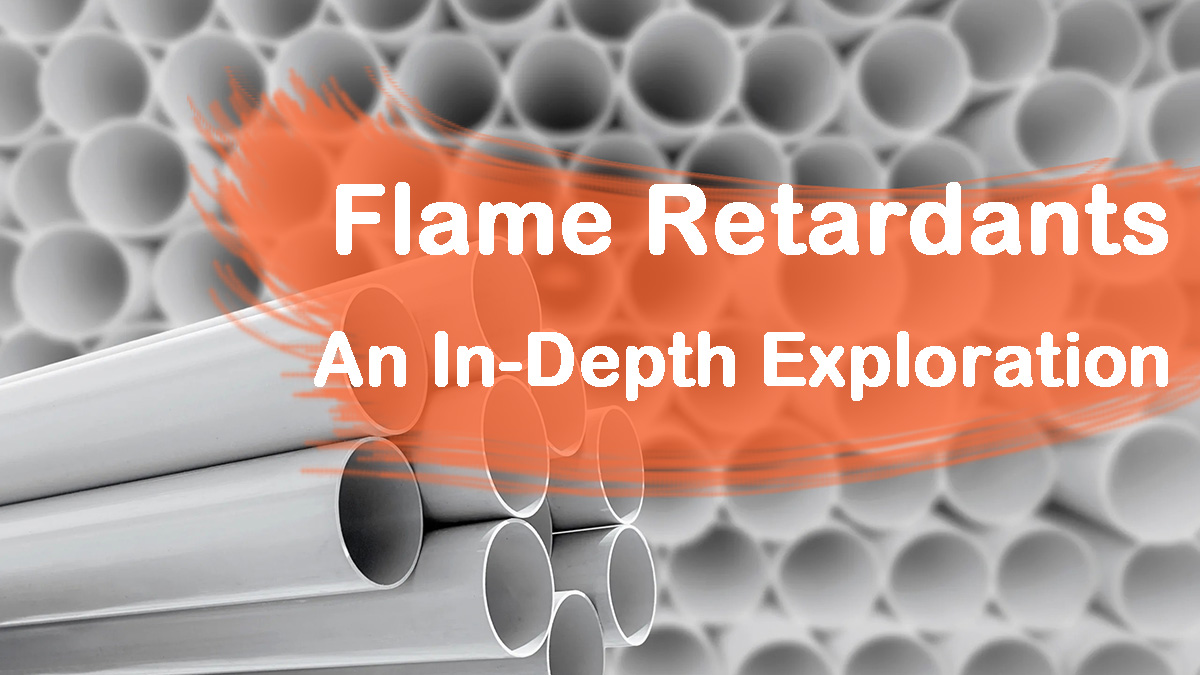 PVC pipes stacked in warehouse