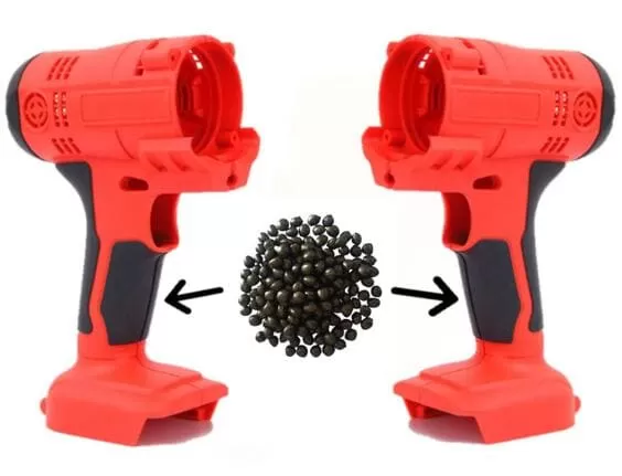 Plastic Injection Overmolding black tpe resins and overmolded parts