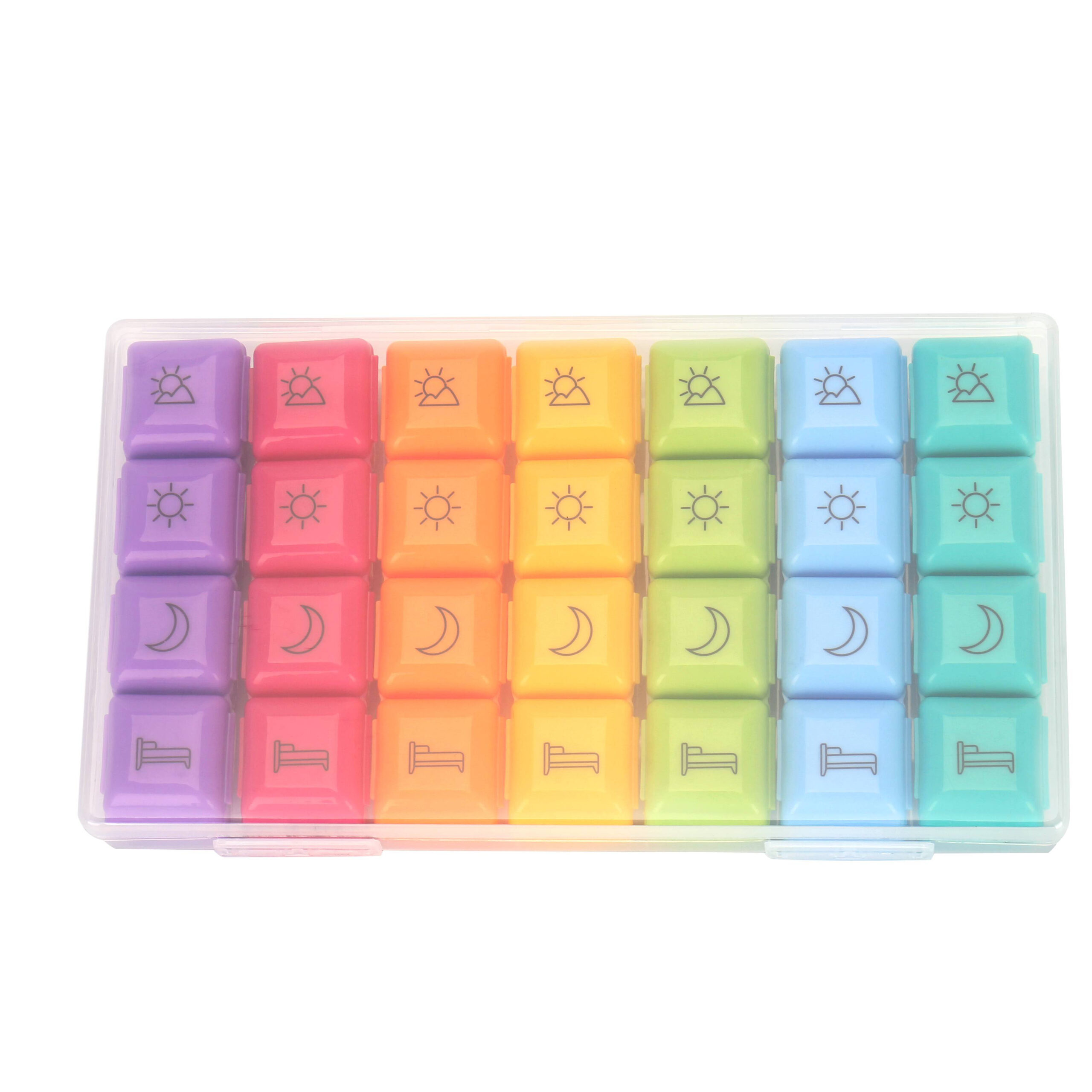 28 Grid Weekly Pill Organizer Morning Night Separate Compartments Case PO148902 01 28 Grid Weekly Pill Organizer Morning Night Separate Compartments Case