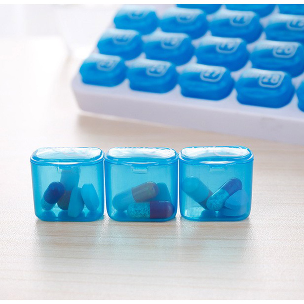 31-Grid Plastic Medicine Box with One Month Single Detachable PP Pill Case