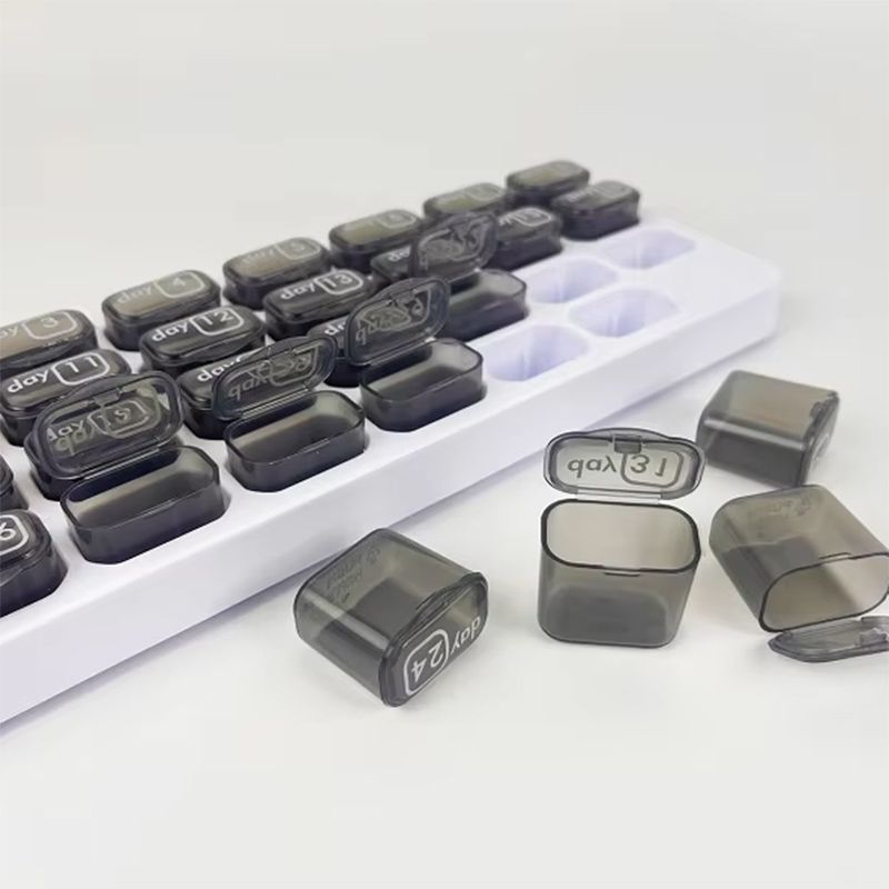 31-Grid Plastic Medicine Box with One Month Single Detachable PP Pill Case