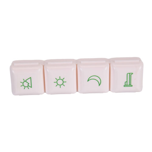 4 Box PP Mini Portable Daily Medicine Box Pocket Pill Case