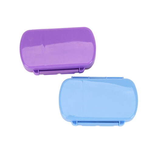 8-Compartment Locking Pill Organizer, Portable Plastic Medicine Storage Box