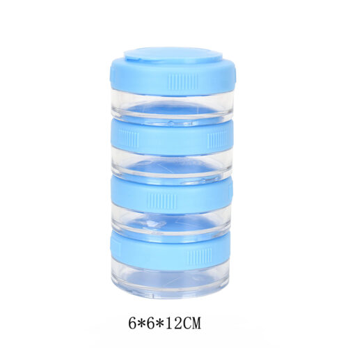Detachable Mini Plastic Medicine Box PP Pill Storage Container for Travel and Home Use