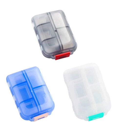 New Sell Pill Organizer Well Colorful 10 Compartments 7 Day Stock Medicine Box