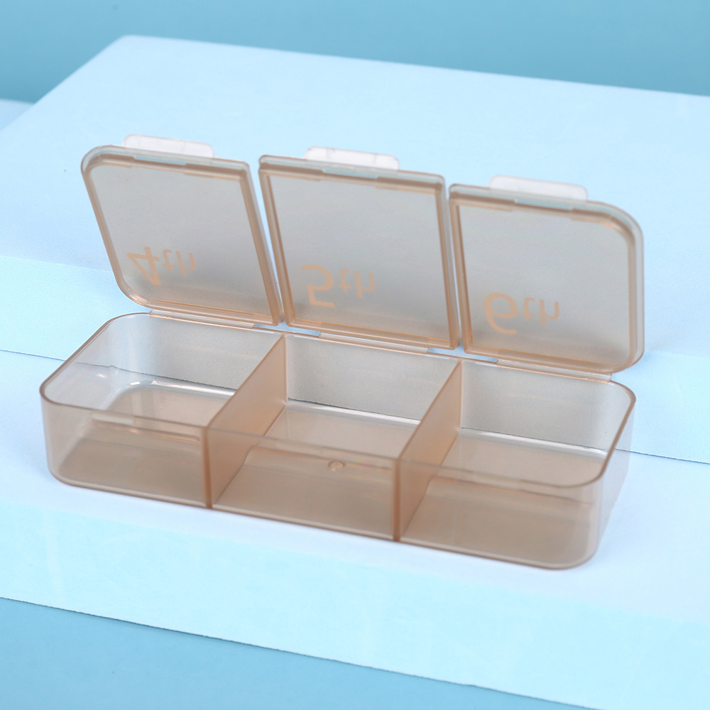 Portable Cute Plastic Medicine Box With 7 Large Compartments