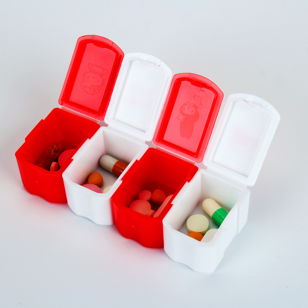 Portable One Day Pill Organizer Medicine Box for Home Use