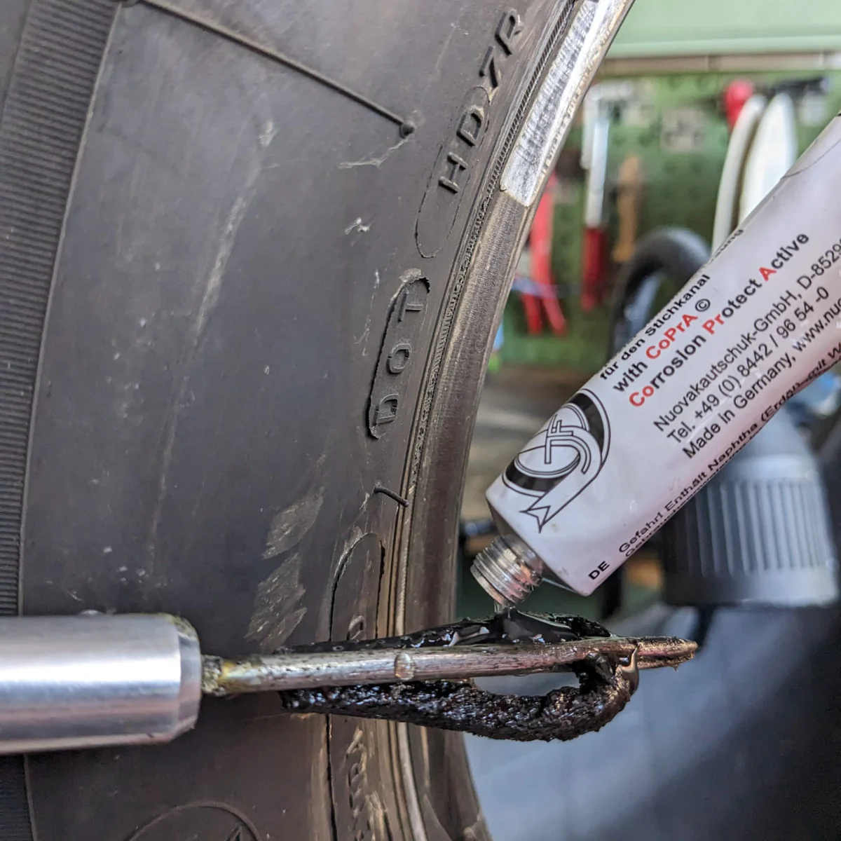 Rubber lining defect repair and local vulcanization