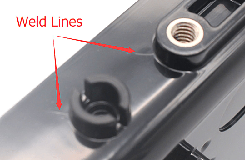 weld line in injection molding picture