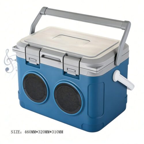 22QT Hard Cooler Box With Speaker Insulated Portable Thermal for Camping Travel 21L