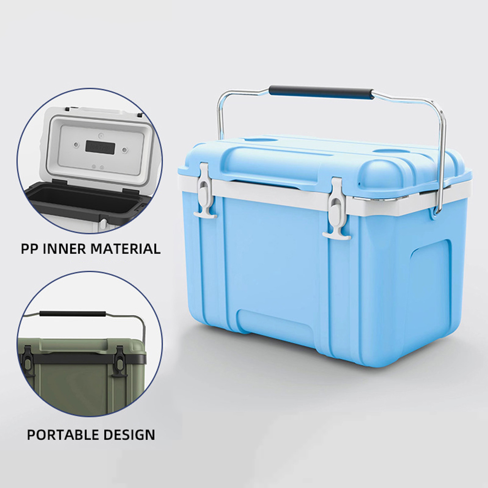 28QT PU Hard Cooler Box Leak Proof High Capacity Insulated Outdoor Ice Chest 26L
