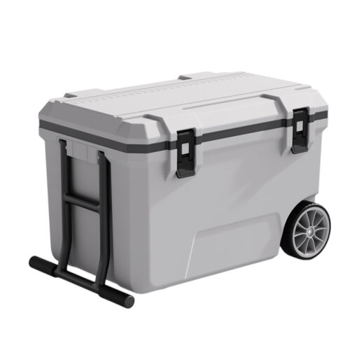 52.8QT High Quality Hard Cooler Box Big Food Ice Chest with Wheels for Picnic 50L