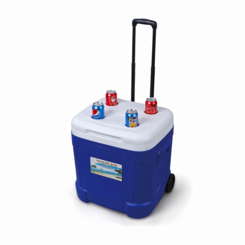 58.1QT Cooler Box with Wheels PPPEPU Insulated Ice Chest for Outdoor Use 55L