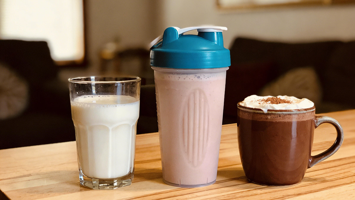 what not to put in cooler jug with spout, Dairy products, protein shakes and hot chocolate