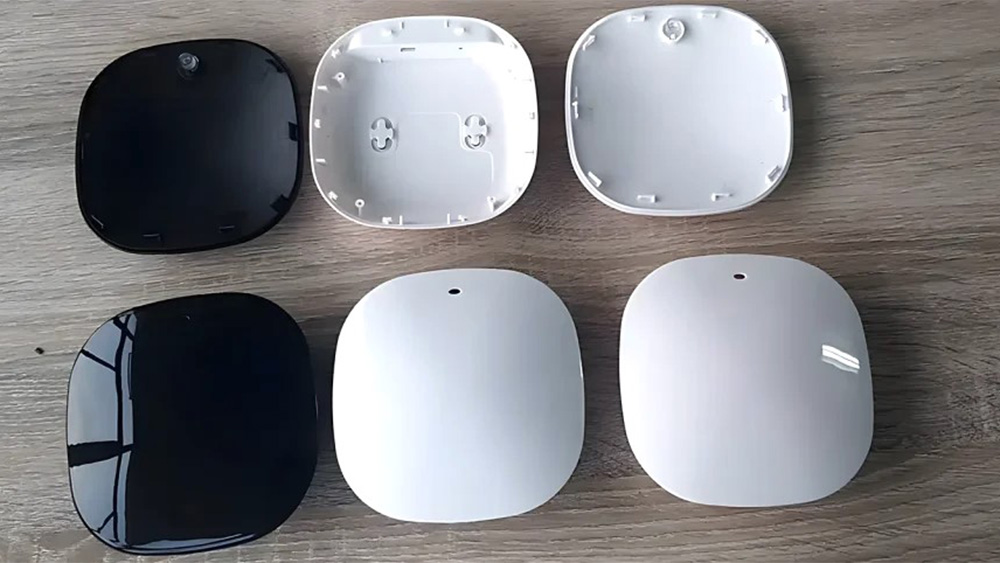 High gloss vs standard plastic surface comparison