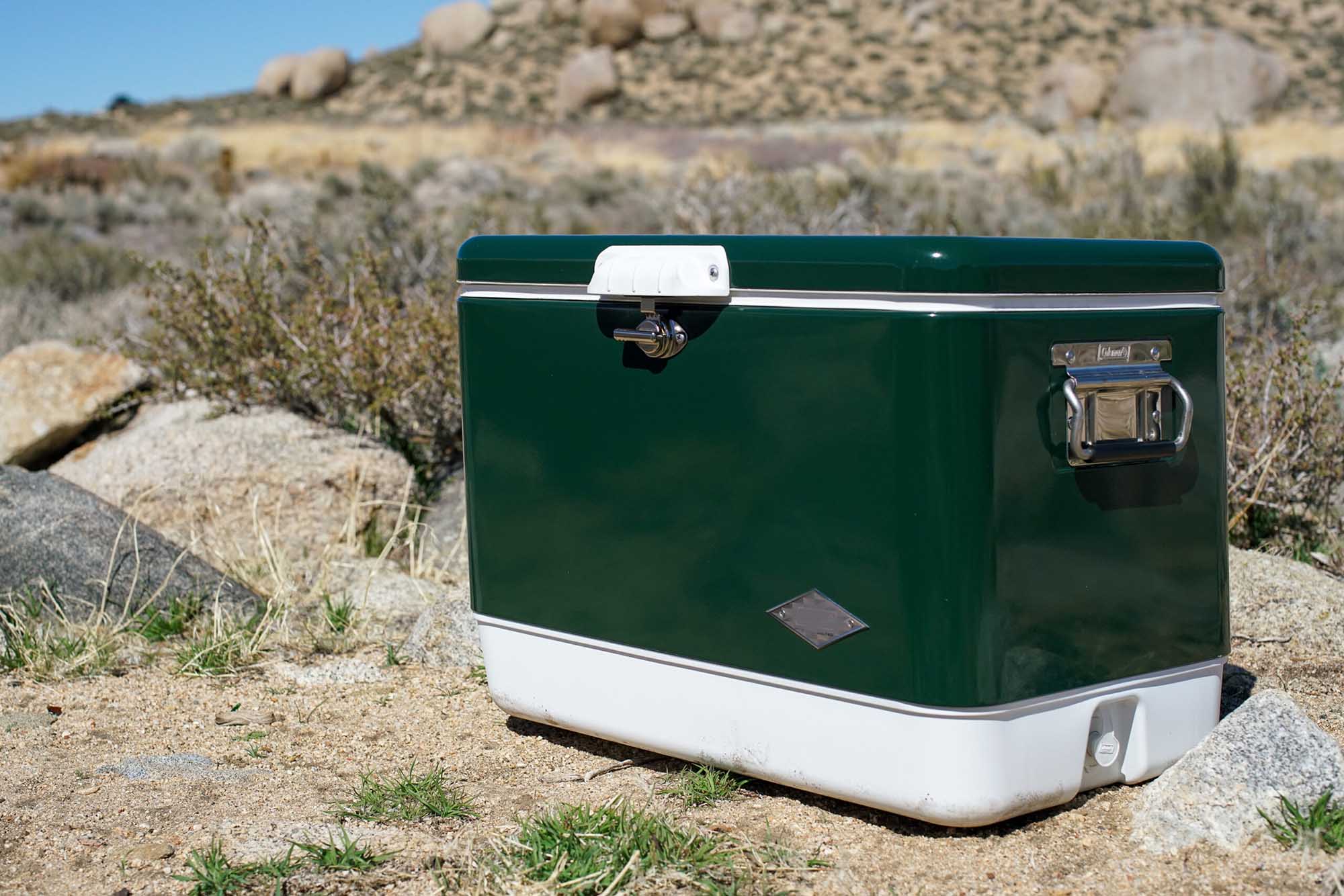 Vintage Coleman Steel Steel Belted Cooler Vintage Coleman Steel Steel Belted Cooler
